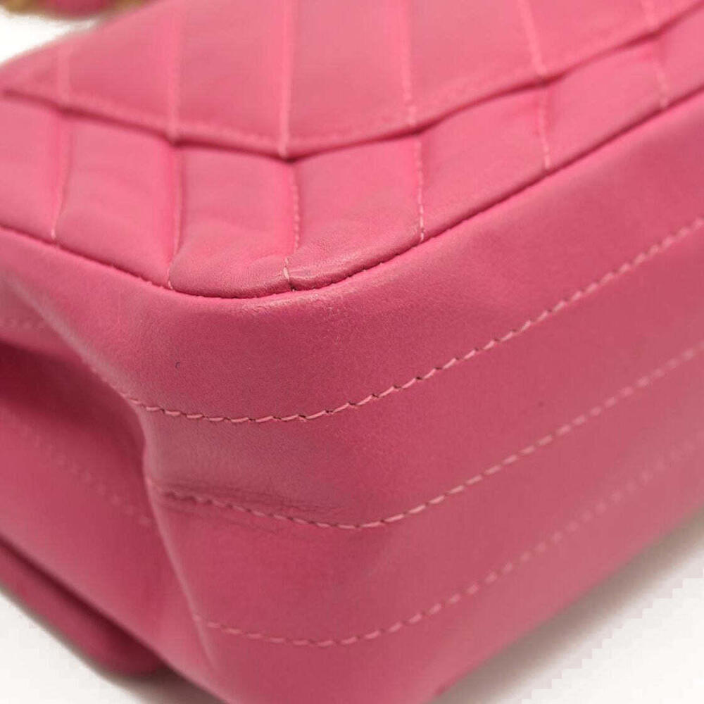 Chanel  Lambskin Chevron Quilted Mini Rectangular Flap Dark - Picture 8 of 15